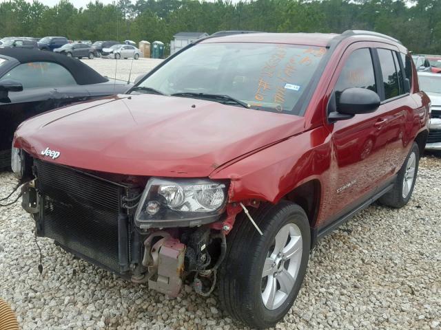 1C4NJCBA6GD792037 - 2016 JEEP COMPASS SP ბურგუნდია ფოტო 2