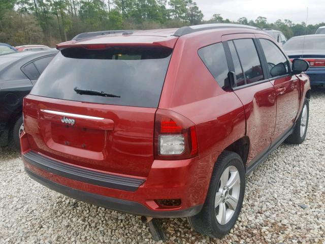 1C4NJCBA6GD792037 - 2016 JEEP COMPASS SP ბურგუნდია ფოტო 4