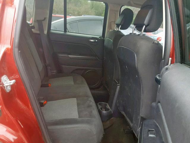 1C4NJCBA6GD792037 - 2016 JEEP COMPASS SP ბურგუნდია ფოტო 6