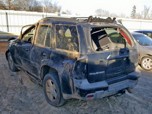 1GNDT13S622305495 - 2002 CHEVROLET TRAILBLAZE 黑色 照片 3