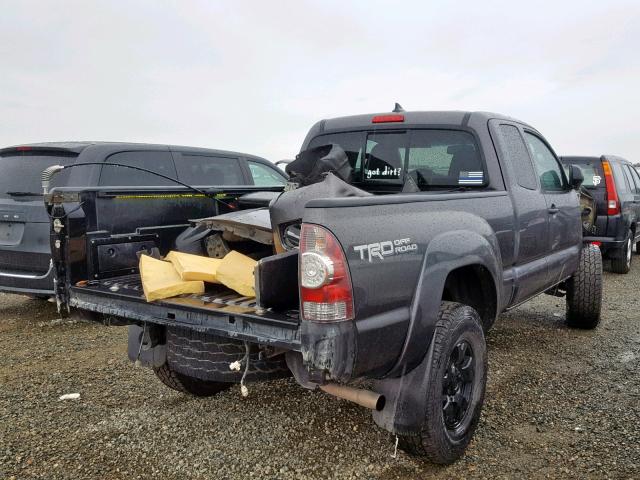 5TFUU4EN6CX037972 - 2012 TOYOTA TACOMA GRAY photo 4