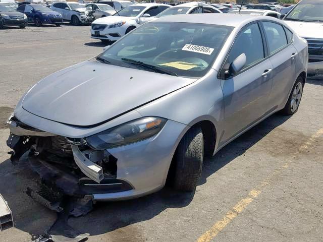 1C3CDFBA6GD629554 - 2016 DODGE DART SXT SILVER photo 2