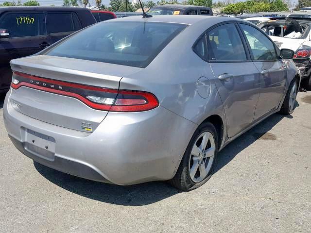 1C3CDFBA6GD629554 - 2016 DODGE DART SXT SILVER photo 4