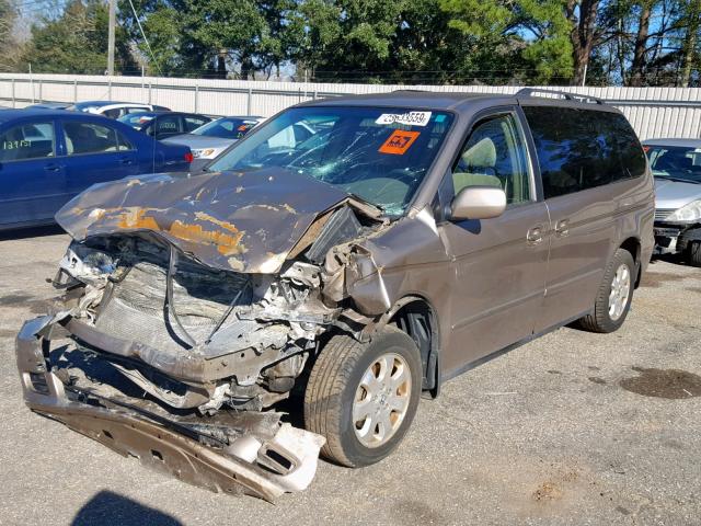 5FNRL18944B036644 - 2004 HONDA ODYSSEY EX TAN photo 2