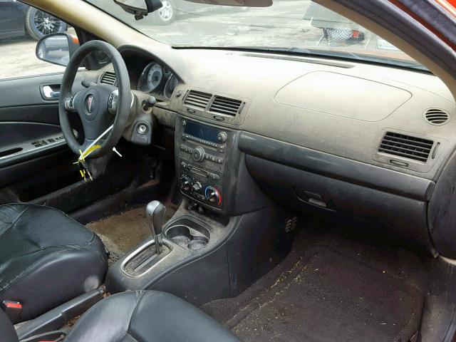 1G2AL18F977204747 - 2007 PONTIAC G5 ORANGE photo 5