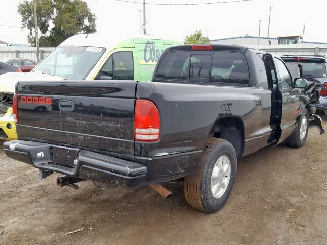 1B7GL23X2VS135115 - 1997 DODGE DAKOTA BLACK photo 4