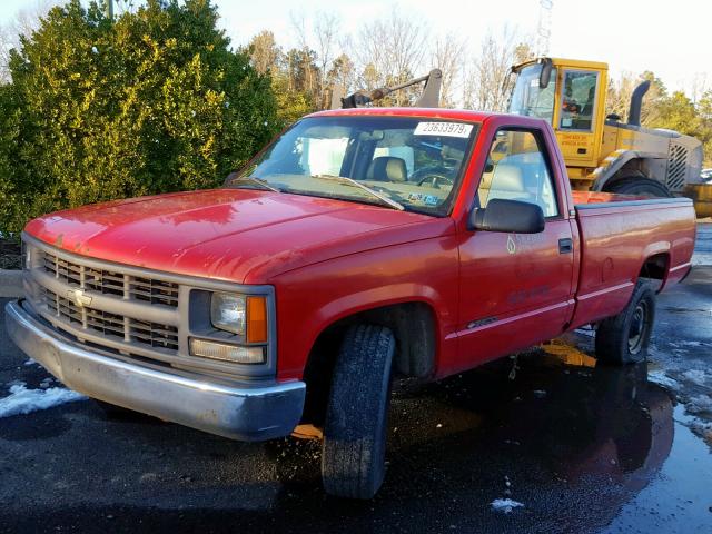 1GCGC24R4VZ109865 - 1997 CHEVROLET GMT-400 C2 RED photo 2