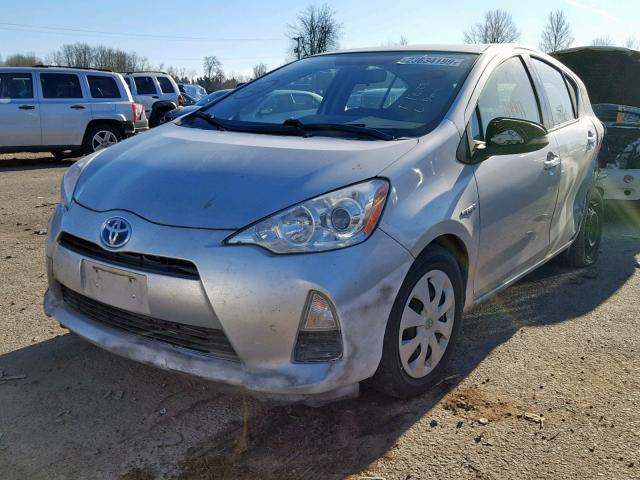 JTDKDTB39C1506446 - 2012 TOYOTA PRIUS C SILVER photo 2