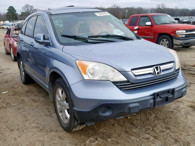 JHLRE38729C011821 - 2009 HONDA CR-V EXL BLUE photo 1