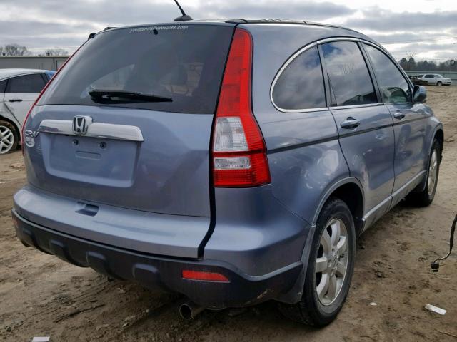 JHLRE38729C011821 - 2009 HONDA CR-V EXL BLUE photo 4