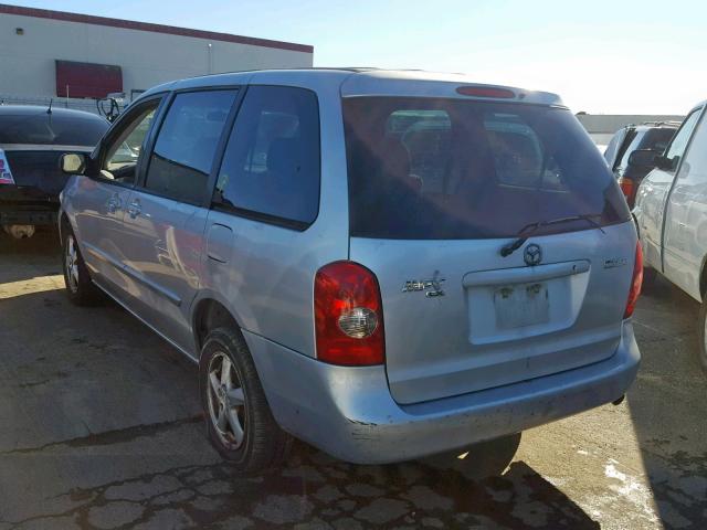 JM3LW28A130338040 - 2003 MAZDA MPV WAGON ნაცრისფერი ფოტო 3