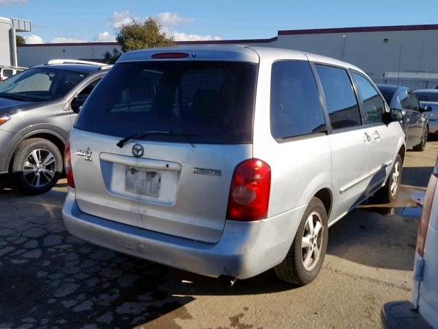 JM3LW28A130338040 - 2003 MAZDA MPV WAGON ნაცრისფერი ფოტო 4