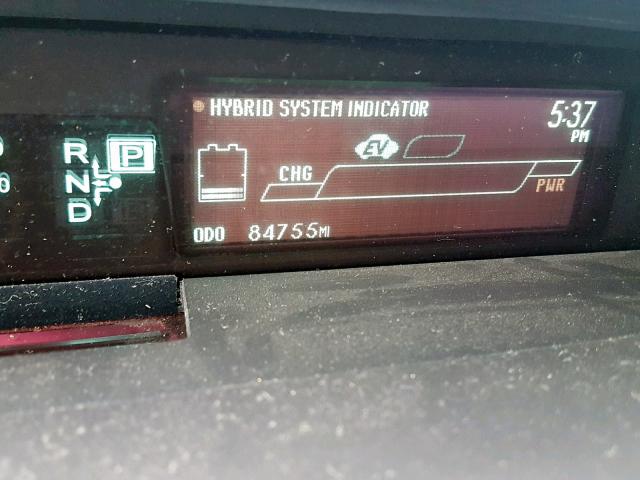 JTDKN3DU9E1744609 - 2014 TOYOTA PRIUS WHITE photo 8