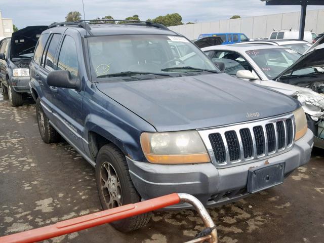 1J4GX48S61C705225 - 2001 JEEP GRAND CHER BLUE photo 1