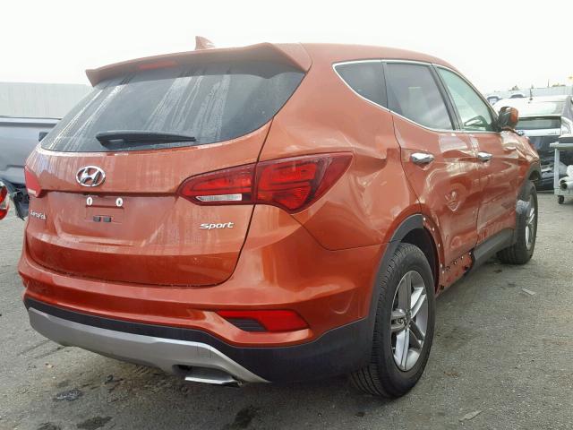 5XYZT3LB1HG431840 - 2017 HYUNDAI SANTA FE S 橙色 照片 4