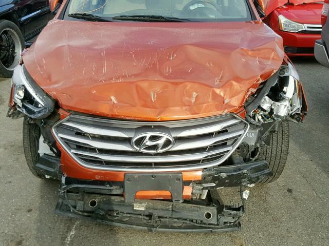 5XYZT3LB1HG431840 - 2017 HYUNDAI SANTA FE S 橙色 照片 7