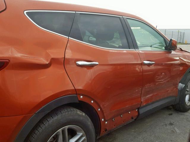 5XYZT3LB1HG431840 - 2017 HYUNDAI SANTA FE S 橙色 照片 9