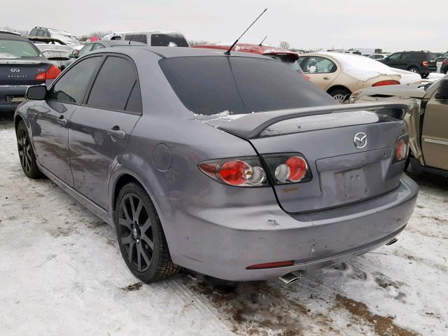 1YVHP81D975M58772 - 2007 MAZDA 6 S GRAY photo 3