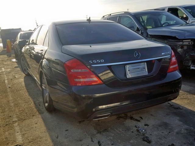 WDDNG7BB6AA344992 - 2010 MERCEDES-BENZ S 550 BLACK photo 3