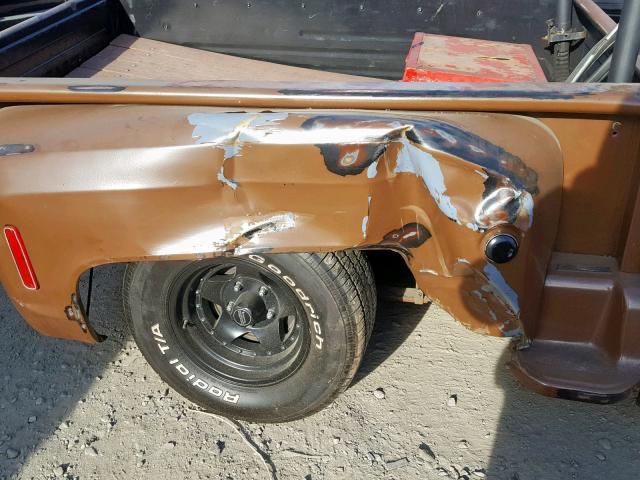 CCL147Z107709 - 1977 CHEVROLET C-10 BROWN photo 10