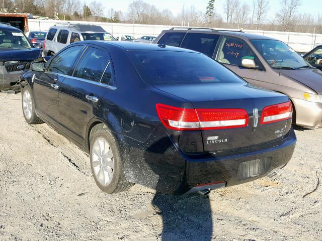 3LNHL2JC2CR810941 - 2012 LINCOLN MKZ BLACK photo 3