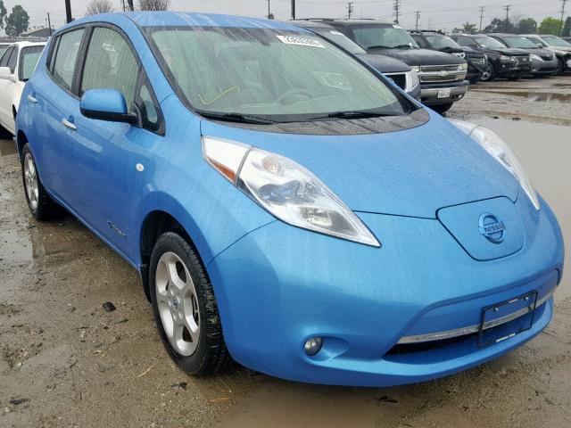 JN1AZ0CP7CT023865 - 2012 NISSAN LEAF SV BLUE photo 1