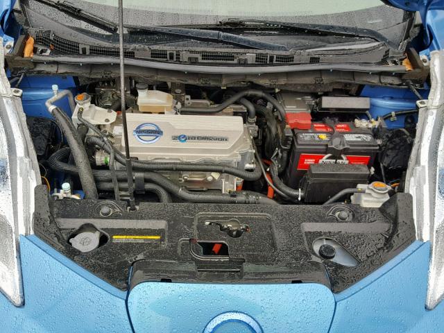 JN1AZ0CP7CT023865 - 2012 NISSAN LEAF SV BLUE photo 7