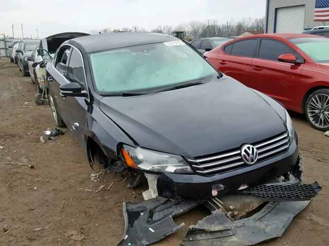 1VWBH7A34DC066071 - 2013 VOLKSWAGEN PASSAT SE BLACK photo 1