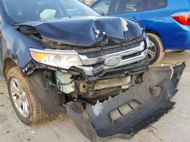 2FMDK3JC4BBA88523 - 2011 FORD EDGE SEL BLACK photo 9