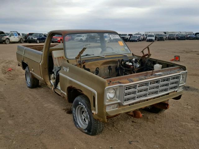 CCV145F413937 - 1975 CHEVROLET PICK UP GREEN photo 1