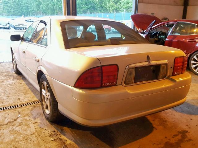 1LNHM87A91Y681181 - 2001 LINCOLN LS კრემისფერი ფოტო 3