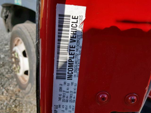 3D6WC6GL0AG117752 - 2010 DODGE RAM 4500 S RED photo 10
