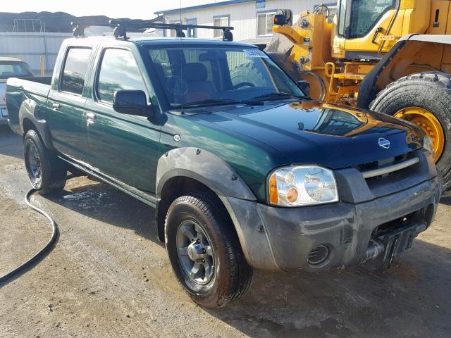 1N6ED27TX1C375994 - 2001 NISSAN FRONTIER C GREEN photo 1