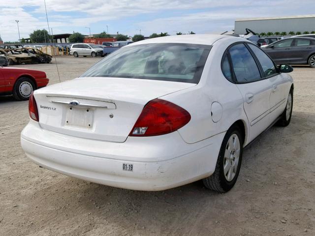 1FAFP52253G205316 - 2003 FORD TAURUS LX WHITE photo 4