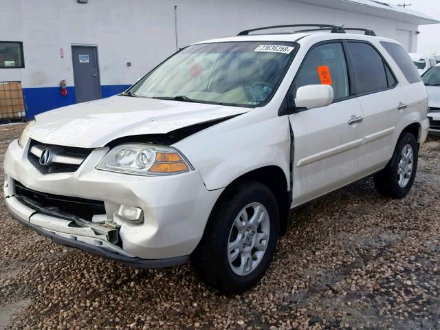 2HNYD18694H545289 - 2004 ACURA MDX TOURIN WHITE photo 2