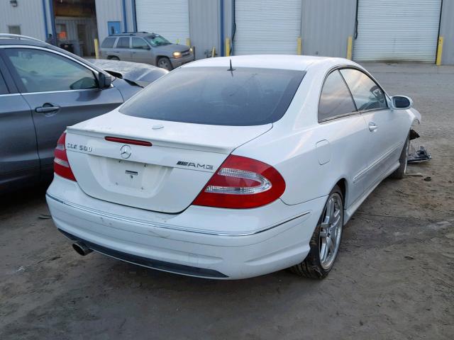 WDBTJ75J94F119106 - 2004 MERCEDES-BENZ CLK 500 WHITE photo 4