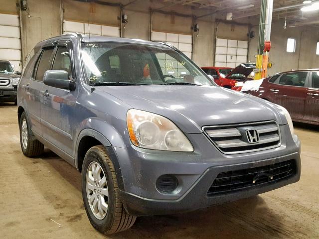 JHLRD78926C038833 - 2006 HONDA CR-V SE SILVER photo 1