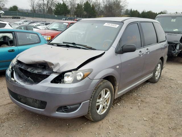 JM3LW28A550535716 - 2005 MAZDA MPV WAGON SILVER photo 2