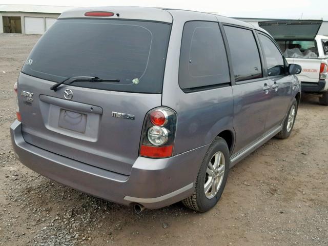 JM3LW28A550535716 - 2005 MAZDA MPV WAGON SILVER photo 4