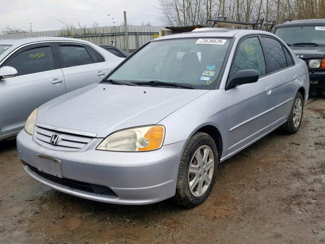 2HGES26773H507883 - 2003 HONDA CIVIC EX SILVER photo 2