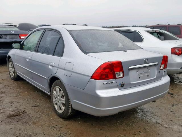 2HGES26773H507883 - 2003 HONDA CIVIC EX SILVER photo 3