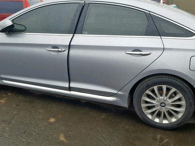 5NPE34AF6FH120713 - 2015 HYUNDAI SONATA SPO SILVER photo 9