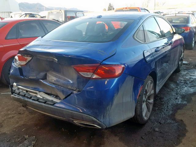 1C3CCCDG3GN148058 - 2016 CHRYSLER 200 S BLUE photo 4