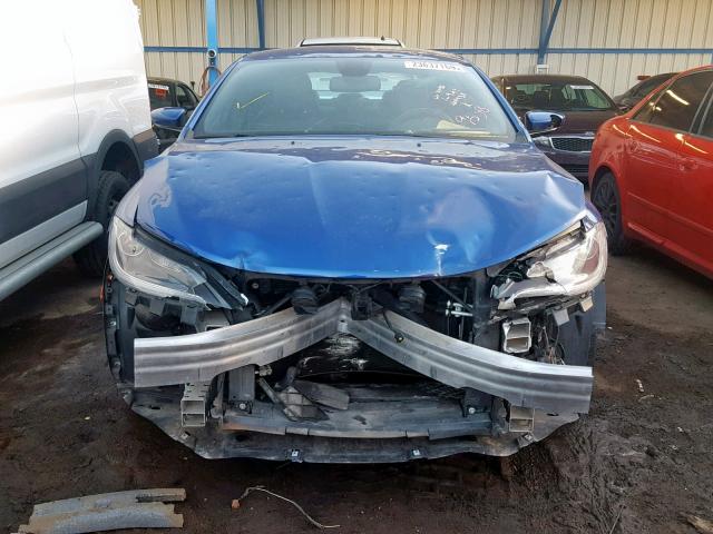 1C3CCCDG3GN148058 - 2016 CHRYSLER 200 S BLUE photo 9