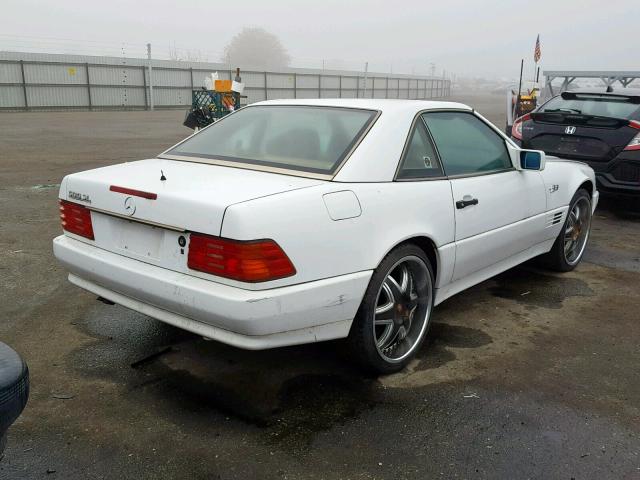 WDBFA66E1NF038711 - 1992 MERCEDES-BENZ 500 SL WHITE photo 4