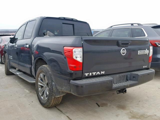 1N6AA1E6XHN545946 - 2017 NISSAN TITAN SV BLACK photo 3