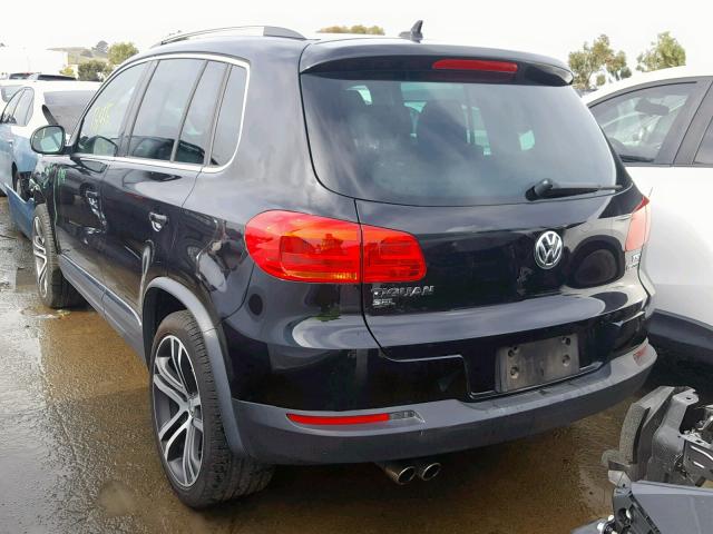 WVGWV7AX9HK038936 - 2017 VOLKSWAGEN TIGUAN SEL BLACK photo 3