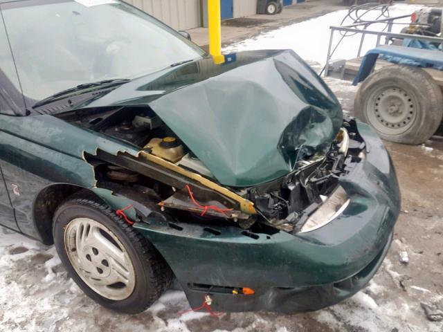 1G8ZH1274VZ162498 - 1997 SATURN SC2 GREEN photo 9