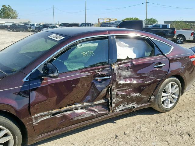 4T1BK1EB0FU167149 - 2015 TOYOTA AVALON XLE BURGUNDY photo 10