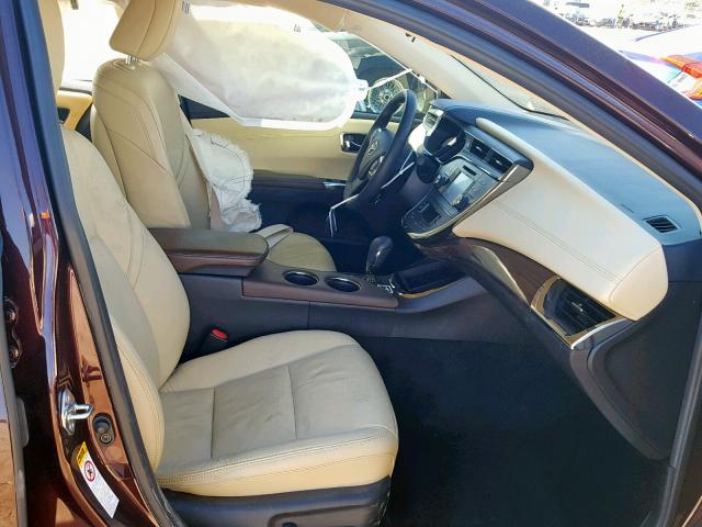 4T1BK1EB0FU167149 - 2015 TOYOTA AVALON XLE BURGUNDY photo 5